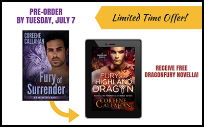 Pre-Order Fury of Surrender and receive a FREE Dragonfury Novella!